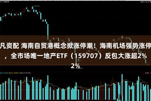 凡资配 海南自贸港概念掀涨停潮！海南机场强势涨停，全市场唯一地产ETF（159707）反包大涨超2%
