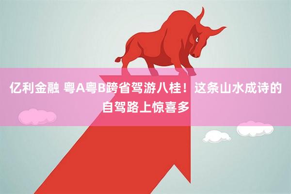 亿利金融 粤A粤B跨省驾游八桂！这条山水成诗的自驾路上惊喜多